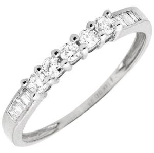 14k white gold diamond band size 7